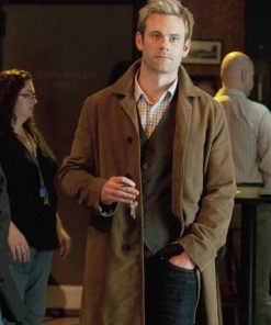 Eric Johnson Rookie Blue Wool Coat