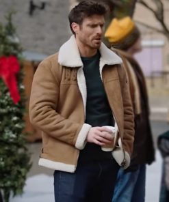 Falling Like Snowflakes Marcus Rosner Suede Shearling Jacket Free Shipping UK USA Canada