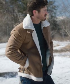 Falling Like Snowflakes Marcus Rosner Suede Shearling Jacket Shop now