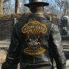 Fallout 4 Atom Cats Brown Distressed Leather Jacket
