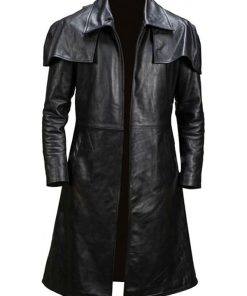 Fallout New Vegas NCR A7 Black Leather Coat Black Friday Sale