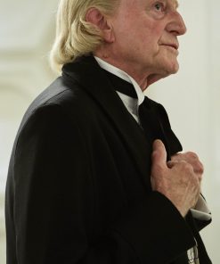 First Doctor Who William Hartnell Black Wool Coat Buy now