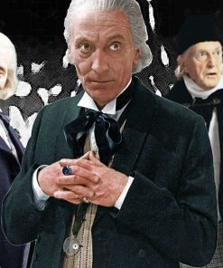 First Doctor Who William Hartnell Black Wool Coat Winter Sale