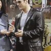 Friends Joey Tribbiani Black Leather Blazer
