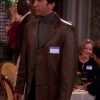 Friends Ross Geller Brown Leather Coat