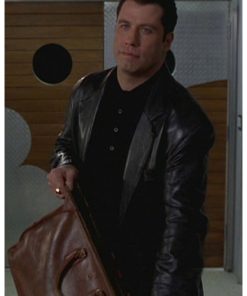 Get Shorty John Travolta Vintage Leather Blazer Celebrity Outfits