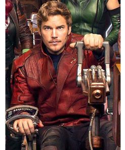 Guardians Of The Galaxy Maroon Faux Leather Jacket