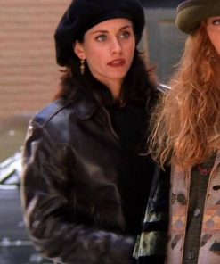 Monica Geller Friends S01 Brown Leather Jacket Hot Sale