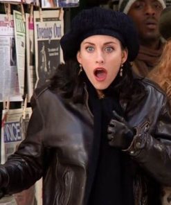 Monica Geller Friends S01 Brown Leather Jacket Shop now