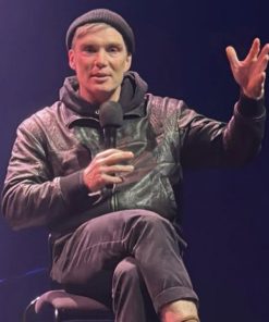 Peaky Blinders Premiere Cillian Murphy Leather Jacket Free Shipping UK USA Canada