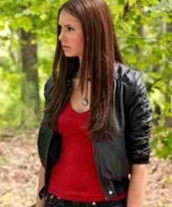 The Vampire Diaries Elena Gilbert Leather Jacket Gifts For Her