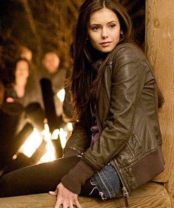 The Vampire Diaries S04 Nina Dobrev Leather Jacket