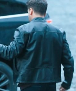 Andrew Mathews Sullivan Crossing Black Leather Jacket Black Friday Sale