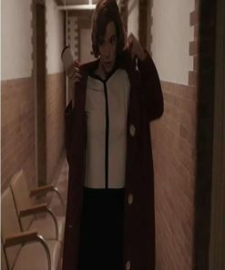 Anya Taylor-Joy The Queen’s Gambit Maroon Wool Coat Celebrity outfits