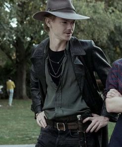Benny Watts The Queen’s Gambit Black Leather Coat Halloween Costume