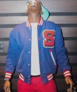 Bobby Shmurda Varsity Letterman Wool Jacket Celebrity Wear