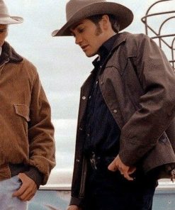 Brokeback Mountain Jake Gyllenhaal Gray Cotton Jacket Shop now