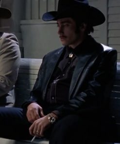 Brokeback Mountain Jake Gyllenhaal Leather Blazer Black Friday Sale