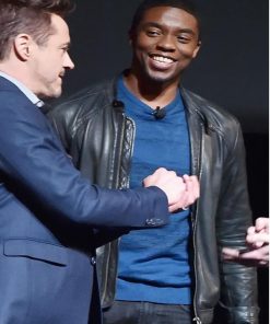 Chadwick Boseman Avengers Endgame Leather Jacket Shop now