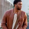 Chadwick Boseman Message From Jacob King Leather Jacket