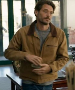 Christopher Backus Dirty Angels Brown Cotton Jacket Celebrity Outfits