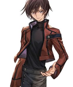 Code Geass Lelouch Lamperouge Brown Leather Jacket