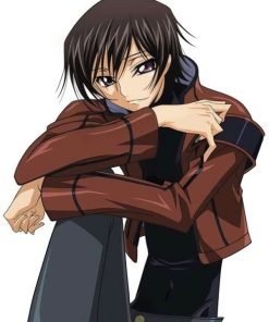 Alternative view of Code Geass Lelouch Lamperouge Brown Leather Jacket