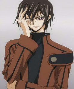Code Geass Lelouch Lamperouge Brown Leather Jacket Gifts For Him