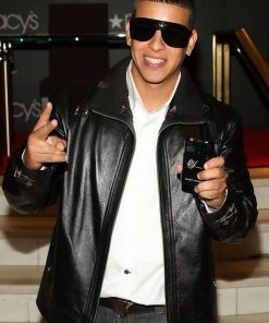 Daddy Yankee Classic Black Leather Jacket