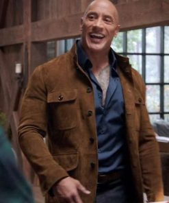 Dwayne Johnson Young Rock Suede Leather Jacket