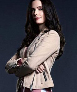 Elizabeth Tulloch Superman And Lois Biker Leather Jacket Gifts For Her