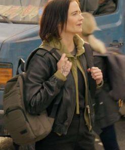 Eva Green Dirty Angels Classic Leather Jacket Black Friday Sale