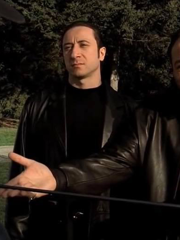 Furio Giunta The Sopranos Black Leather Blazer Shop now