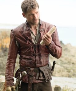 Game of Thrones Jaime Lannister Brown Leather Jacket Shop now