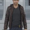 Gavin Reed Detroit Become Human Hooded Leather Jacket