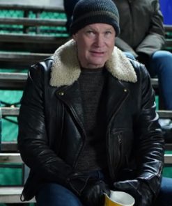 General Sam Lane Superman and Lois Black Leather Jacket