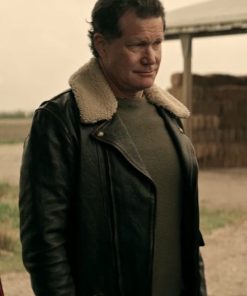 General Sam Lane Superman and Lois Black Leather Jacket Celebrity Outfits