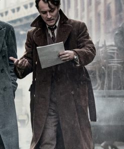 Genius 2016 Jude Law Brown Wool Coat