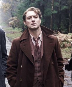 Genius 2016 Jude Law Brown Wool Coat Black Friday Sale