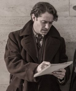 Genius 2016 Jude Law Brown Wool Coat Winter Sale