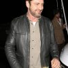 Gerard Butler Biker Black Leather Jacket