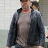 Gerard Butler Black Classic Leather Jacket