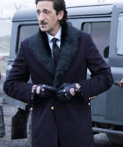 Ghosted Adrien Brody Blue Wool Coat