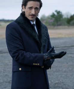 Ghosted Adrien Brody Blue Wool Coat Black Friday Sale