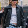Gigi Hadid Biker Classic Leather Jacket