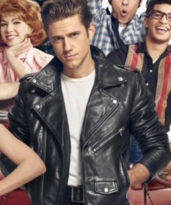 Grease Jeff Conaway Vintage Leather Biker Jacket Celebrity Outfit