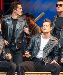 Grease Jeff Conaway Vintage Leather Biker Jacket Easter Sale