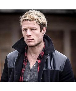Happy Valley 5 James Norton Black Wool Jacket Celebrity Outfits