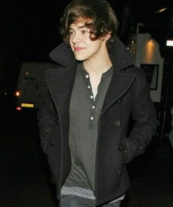 Harry Styles Classic Vintage Wool Pea Coat