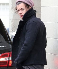 Harry Styles Classic Vintage Wool Pea Coat Easter sale